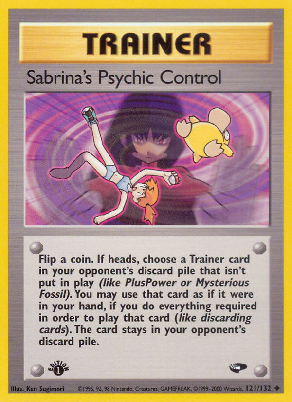 Sabrina's Psychic Control (121/132) [Gym Challenge 1st Edition] | Eastridge Sports Cards & Games