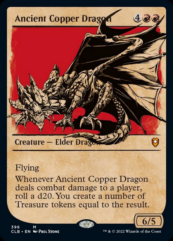 Ancient Copper Dragon (Showcase) [Commander Legends: Battle for Baldur's Gate] | Eastridge Sports Cards & Games