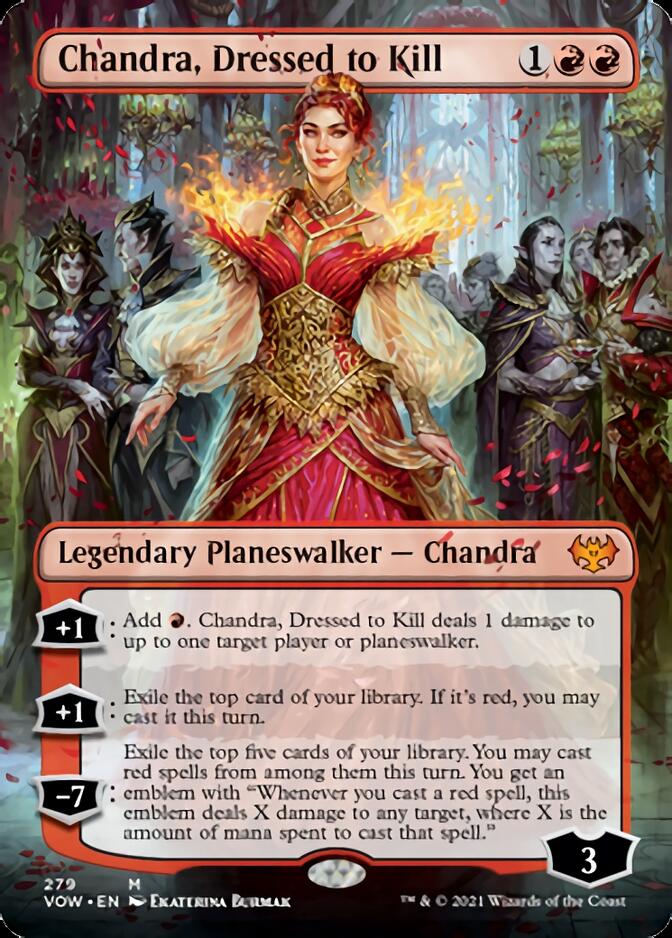 Chandra, Dressed to Kill (Borderless) [Innistrad: Crimson Vow] | Eastridge Sports Cards & Games