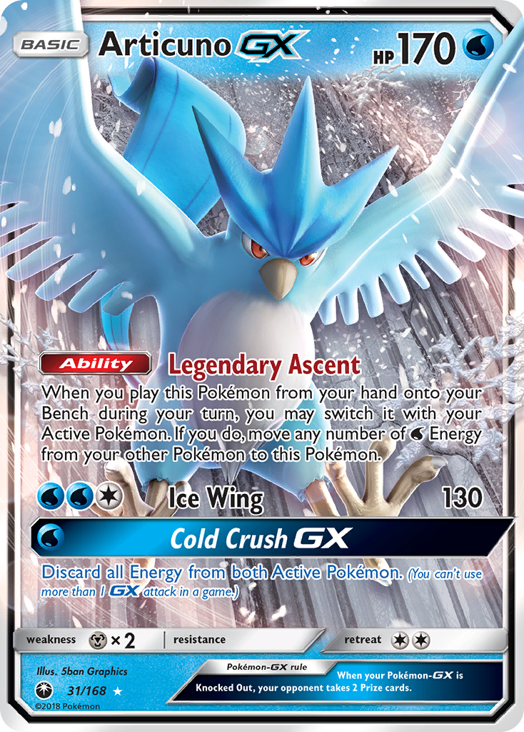 Articuno GX (31/168) [Sun & Moon: Celestial Storm] | Eastridge Sports Cards & Games