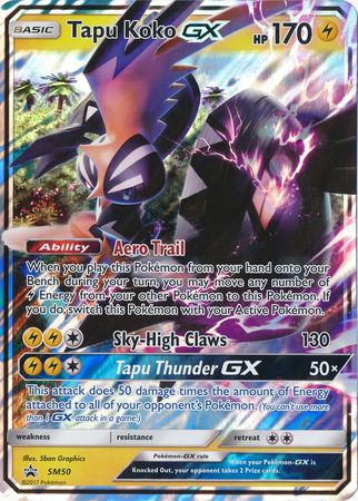 Tapu Koko GX (SM50) (Jumbo Card) [Sun & Moon: Black Star Promos] | Eastridge Sports Cards & Games