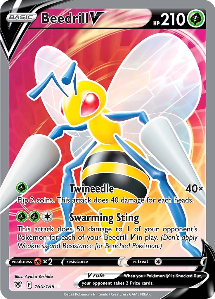 Beedrill V (160/189) [Sword & Shield: Astral Radiance] | Eastridge Sports Cards & Games