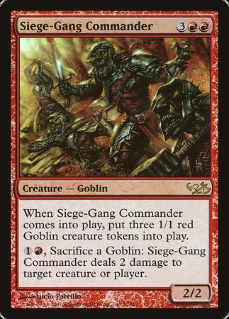 Siege-Gang Commander [Duel Decks: Elves vs. Goblins] | Eastridge Sports Cards & Games