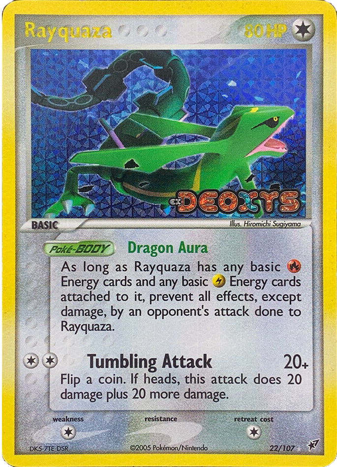 Rayquaza (22/107) (Stamped) [EX: Deoxys] | Eastridge Sports Cards & Games