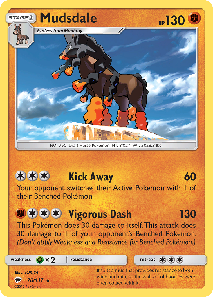 Mudsdale (78/147) [Sun & Moon: Burning Shadows] | Eastridge Sports Cards & Games