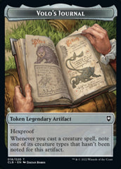 Treasure // Volo's Journal Double-sided Token [Commander Legends: Battle for Baldur's Gate Tokens] | Eastridge Sports Cards & Games