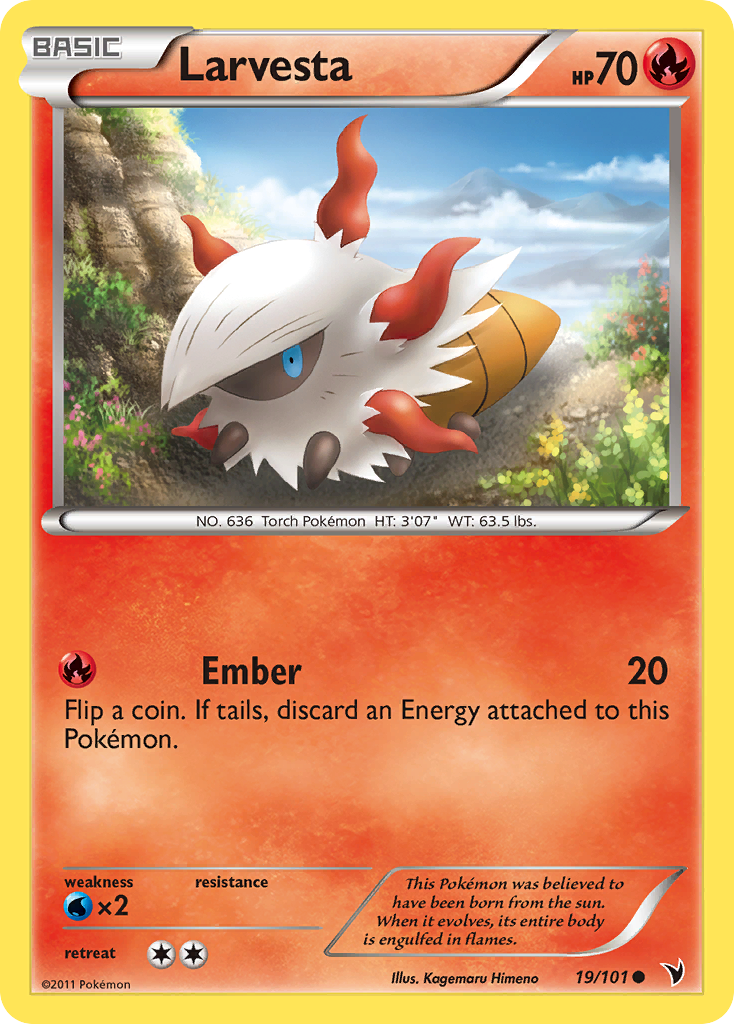 Larvesta (19/101) [Black & White: Noble Victories] | Eastridge Sports Cards & Games