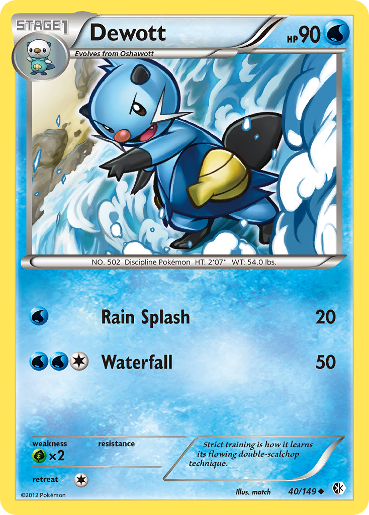Dewott (40/149) [Black & White: Boundaries Crossed] | Eastridge Sports Cards & Games