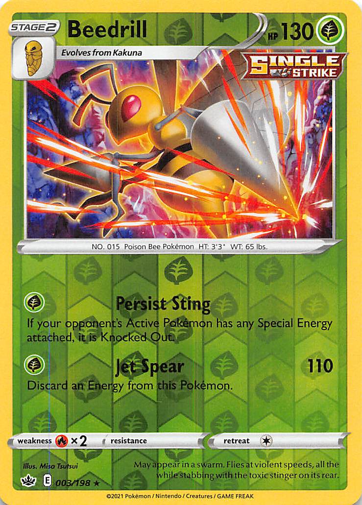 Beedrill (003/198) [Sword & Shield: Chilling Reign] | Eastridge Sports Cards & Games