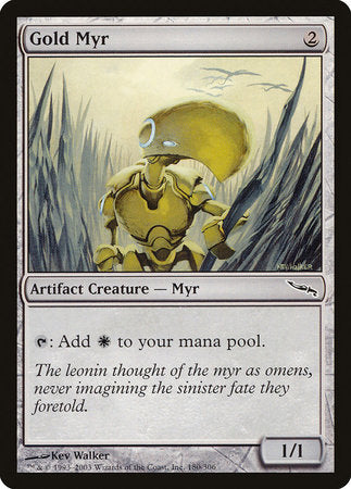 Gold Myr [Mirrodin] | Eastridge Sports Cards & Games