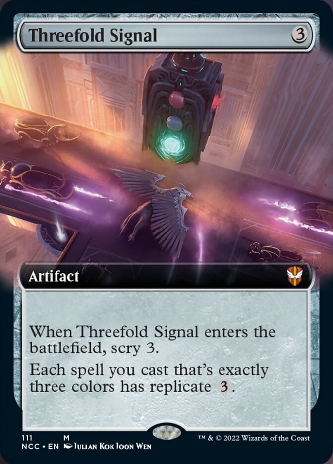 Threefold Signal (Extended Art) [Streets of New Capenna Commander] | Eastridge Sports Cards & Games