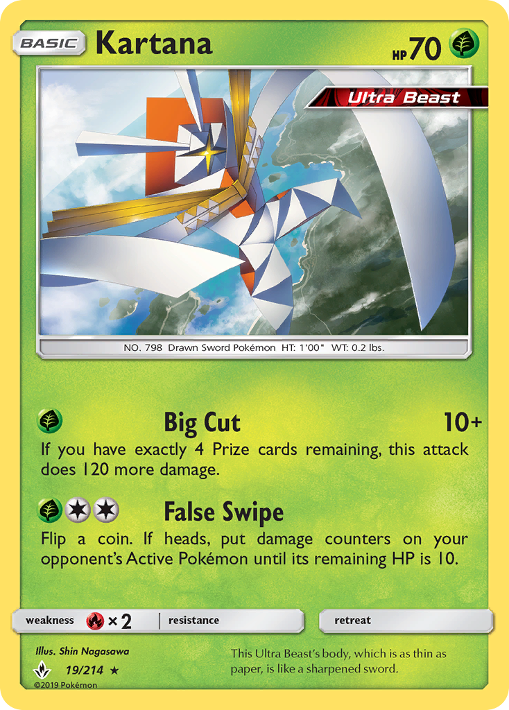 Kartana (19/214) [Sun & Moon: Unbroken Bonds] | Eastridge Sports Cards & Games