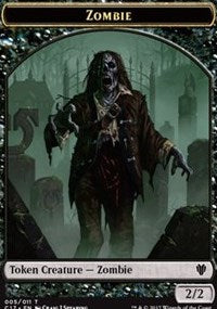 Zombie (005) // Gold (010) Double-sided Token [Commander 2017 Tokens] | Eastridge Sports Cards & Games