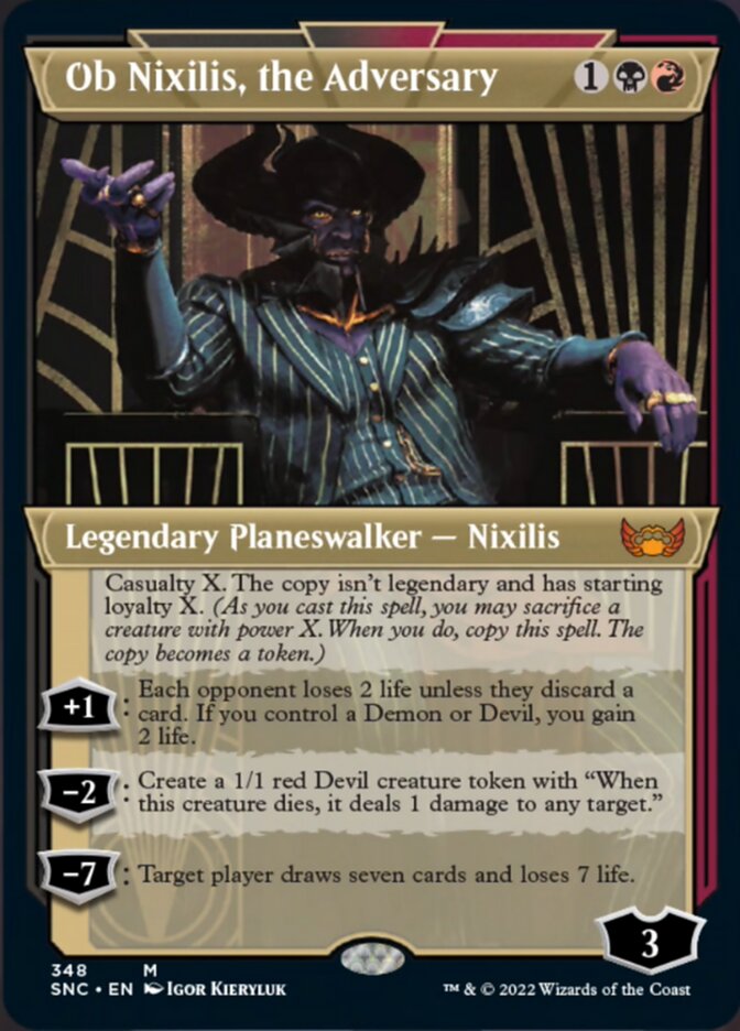 Ob Nixilis, the Adversary (Showcase Art Deco) [Streets of New Capenna] | Eastridge Sports Cards & Games