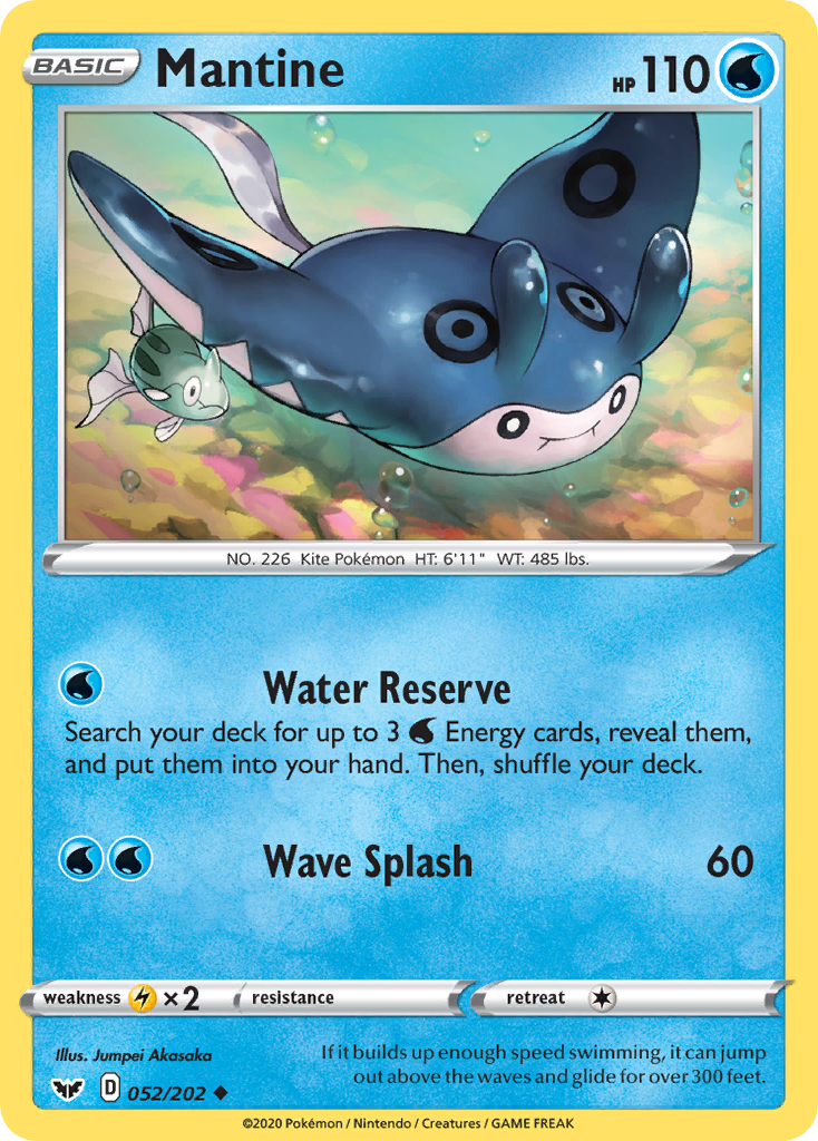 Mantine (052/202) [Sword & Shield: Base Set] | Eastridge Sports Cards & Games