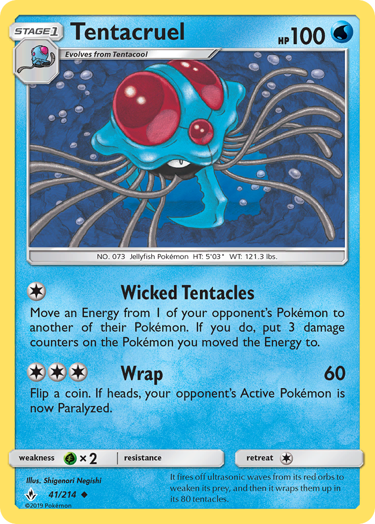 Tentacruel (41/214) [Sun & Moon: Unbroken Bonds] | Eastridge Sports Cards & Games