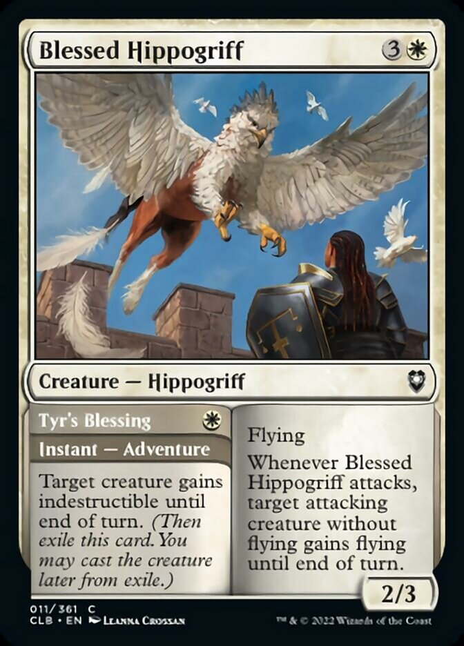 Blessed Hippogriff // Tyr's Blessing [Commander Legends: Battle for Baldur's Gate] | Eastridge Sports Cards & Games