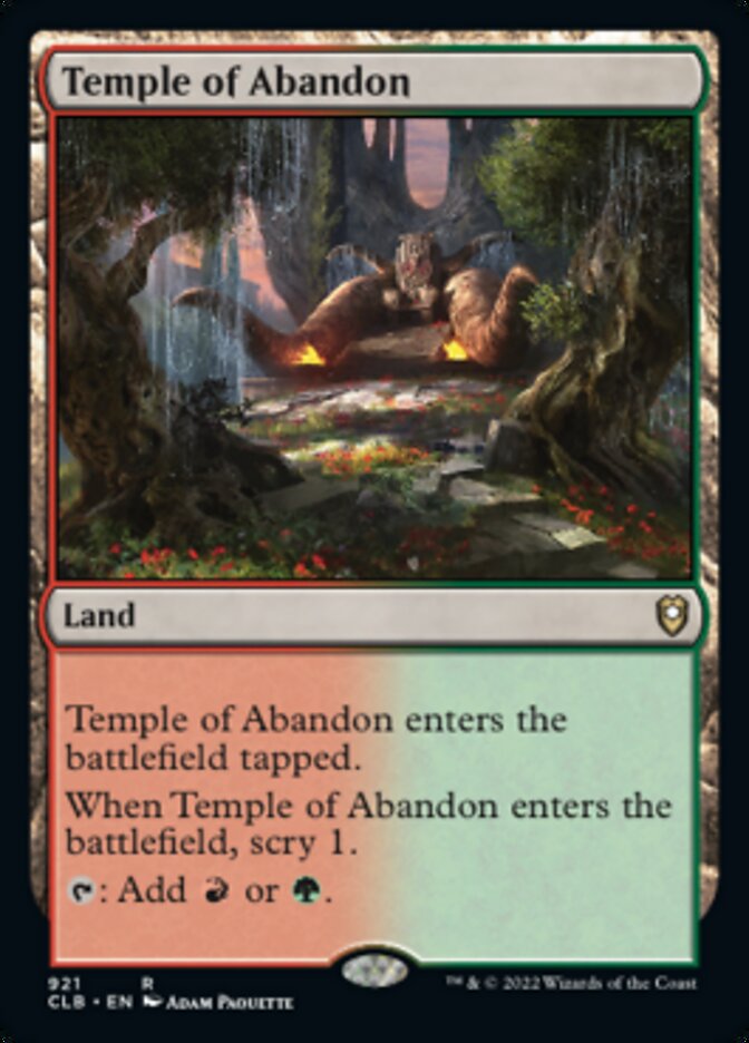 Temple of Abandon [Commander Legends: Battle for Baldur's Gate] | Eastridge Sports Cards & Games