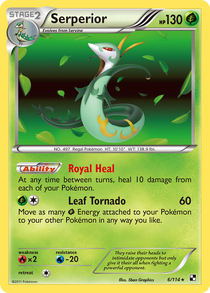 Serperior (6/114) [Black & White: Base Set] | Eastridge Sports Cards & Games