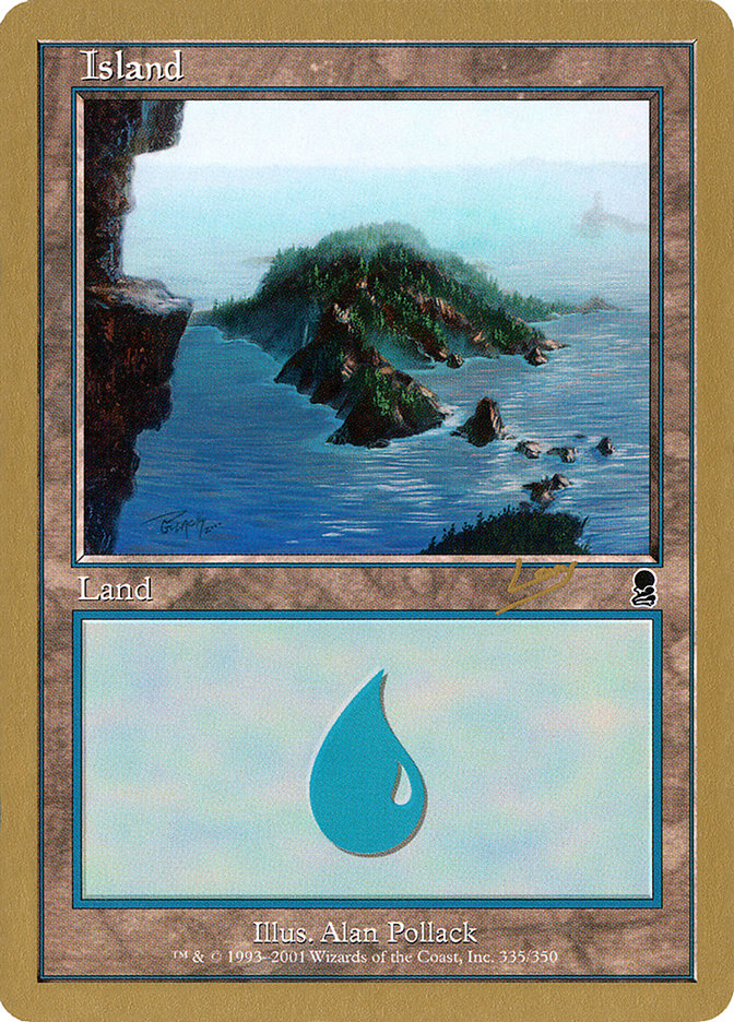 Island (rl335) (Raphael Levy) [World Championship Decks 2002] | Eastridge Sports Cards & Games