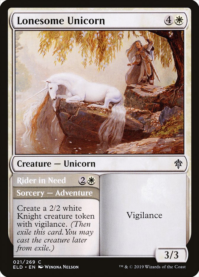 Lonesome Unicorn // Rider in Need [Throne of Eldraine] | Eastridge Sports Cards & Games