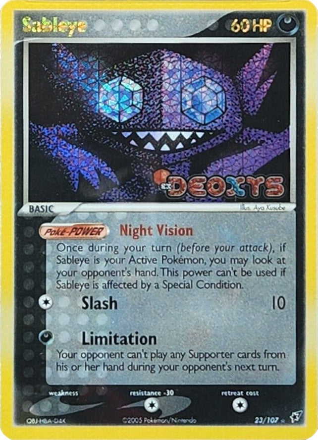 Sableye (23/107) (Stamped) [EX: Deoxys] | Eastridge Sports Cards & Games