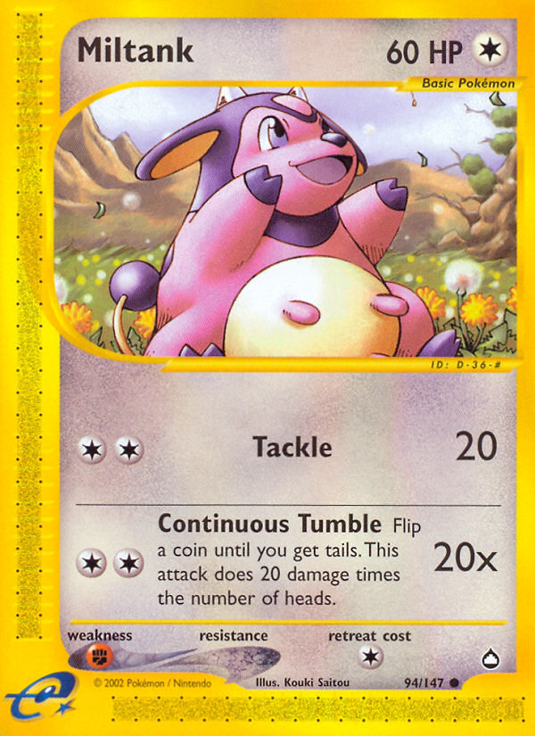 Miltank (94/147) [Aquapolis] | Eastridge Sports Cards & Games