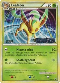 Leafeon (17/90) (Prerelease Promo) [Staff] [Nintendo: Black Star Promos] | Eastridge Sports Cards & Games