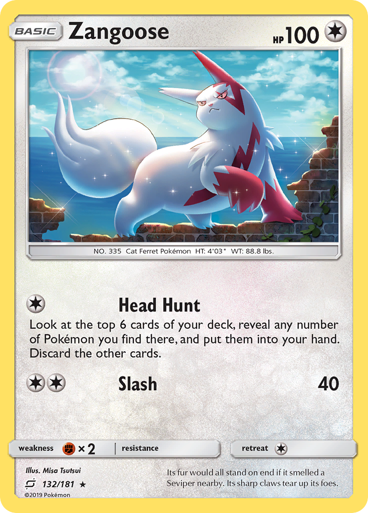 Zangoose (132/181) [Sun & Moon: Team Up] | Eastridge Sports Cards & Games