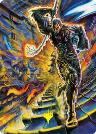 Kaito Shizuki 2 Art Card (Gold-Stamped Signature) [Kamigawa: Neon Dynasty Art Series] | Eastridge Sports Cards & Games
