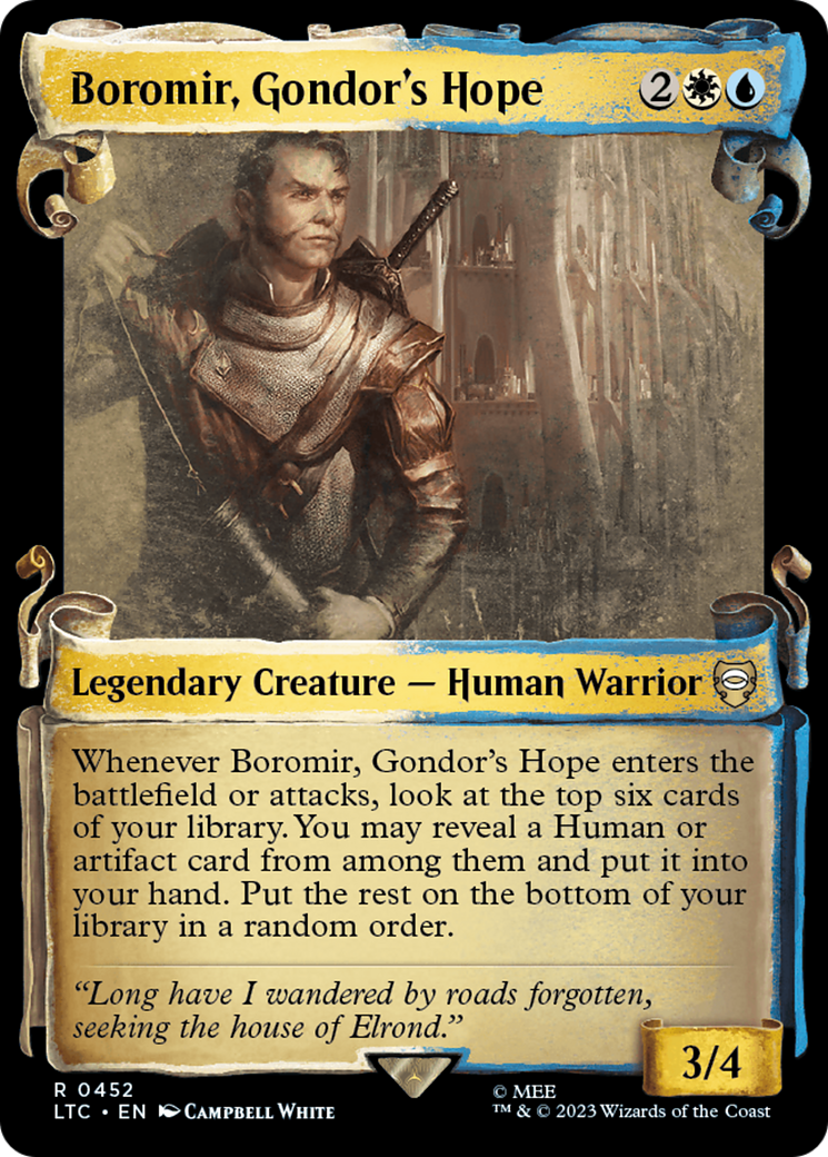 Boromir, Gondor's Hope [The Lord of the Rings: Tales of Middle-Earth Commander Showcase Scrolls] | Eastridge Sports Cards & Games