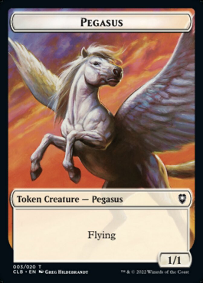 Pegasus Token [Commander Legends: Battle for Baldur's Gate Tokens] | Eastridge Sports Cards & Games