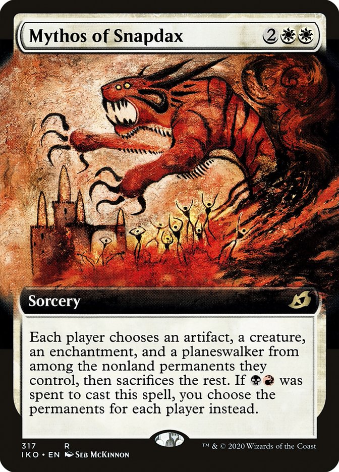 Mythos of Snapdax (Extended Art) [Ikoria: Lair of Behemoths] | Eastridge Sports Cards & Games