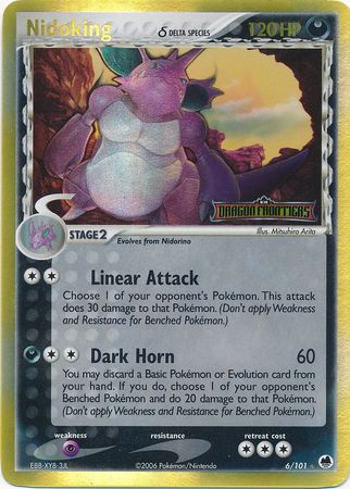 Nidoking (6/101) (Delta Species) (Stamped) [EX: Dragon Frontiers] | Eastridge Sports Cards & Games