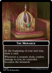 Gold // The Monarch Double-Sided Token [Murders at Karlov Manor Commander Tokens] | Eastridge Sports Cards & Games