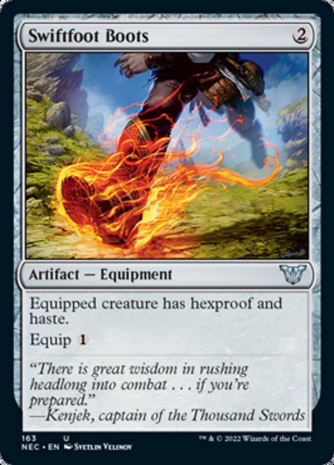 Swiftfoot Boots [Kamigawa: Neon Dynasty Commander] | Eastridge Sports Cards & Games