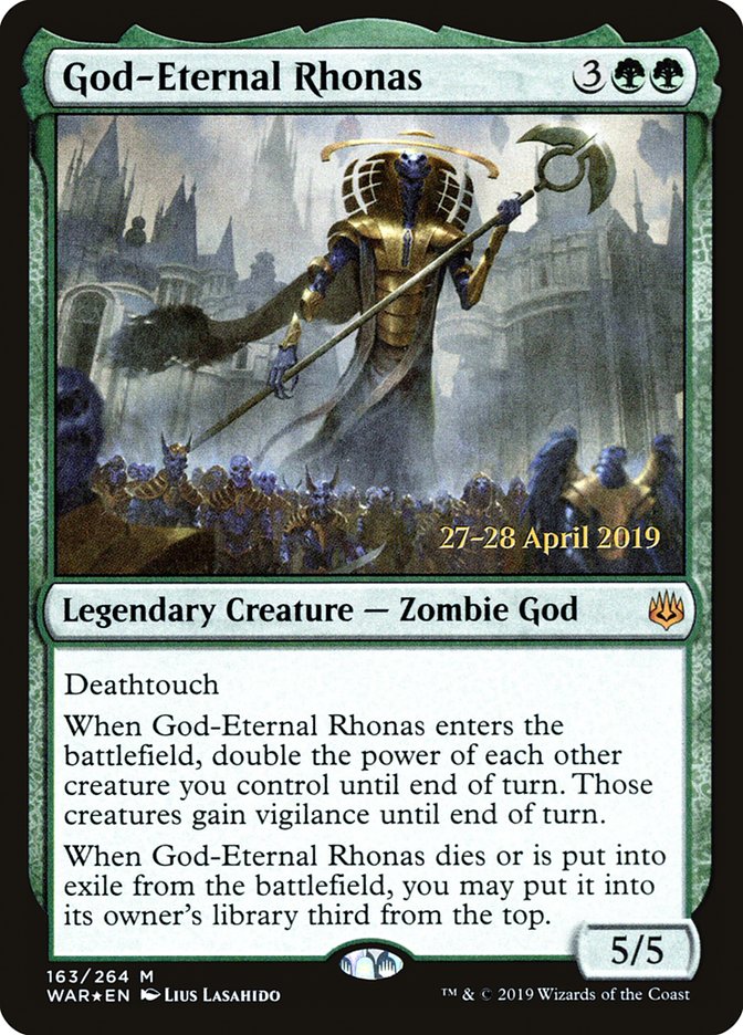 God-Eternal Rhonas  [War of the Spark Prerelease Promos] | Eastridge Sports Cards & Games