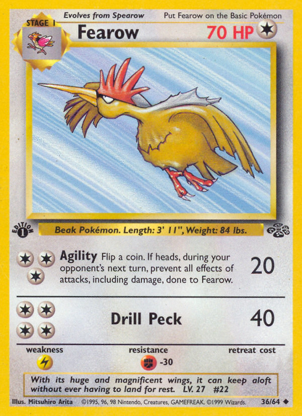 Fearow (36/64) [Jungle 1st Edition] | Eastridge Sports Cards & Games