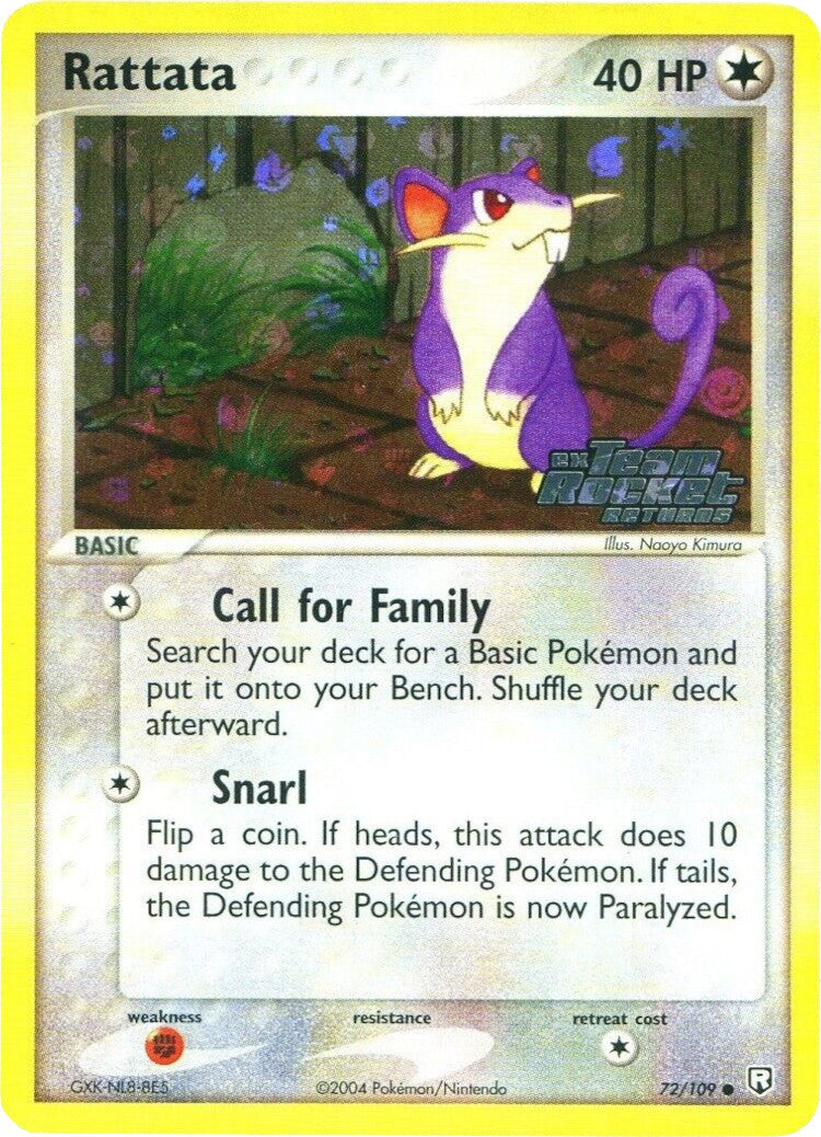 Rattata (72/109) (Stamped) [EX: Team Rocket Returns] | Eastridge Sports Cards & Games