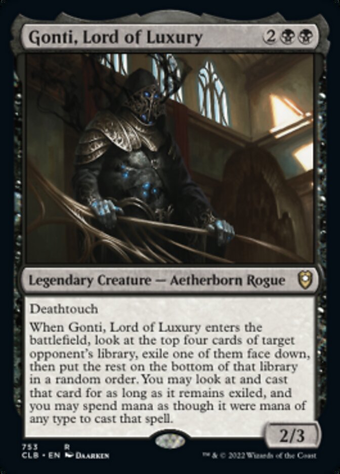 Gonti, Lord of Luxury [Commander Legends: Battle for Baldur's Gate] | Eastridge Sports Cards & Games