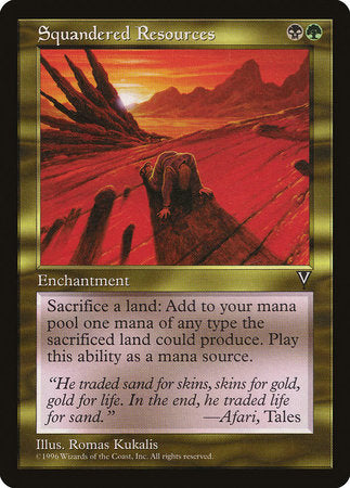 Squandered Resources [Visions] | Eastridge Sports Cards & Games
