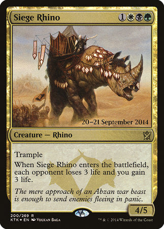 Siege Rhino [Khans of Tarkir Promos] | Eastridge Sports Cards & Games