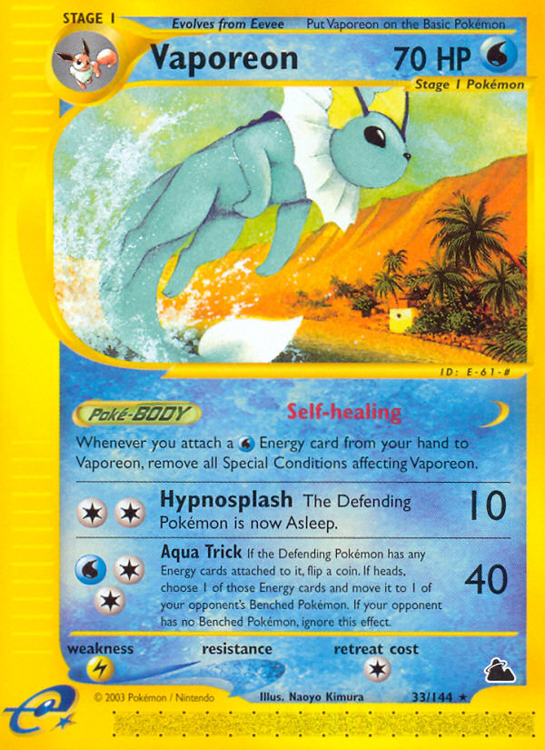 Vaporeon (33/144) [Skyridge] | Eastridge Sports Cards & Games