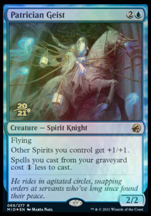 Patrician Geist [Innistrad: Midnight Hunt Prerelease Promos] | Eastridge Sports Cards & Games