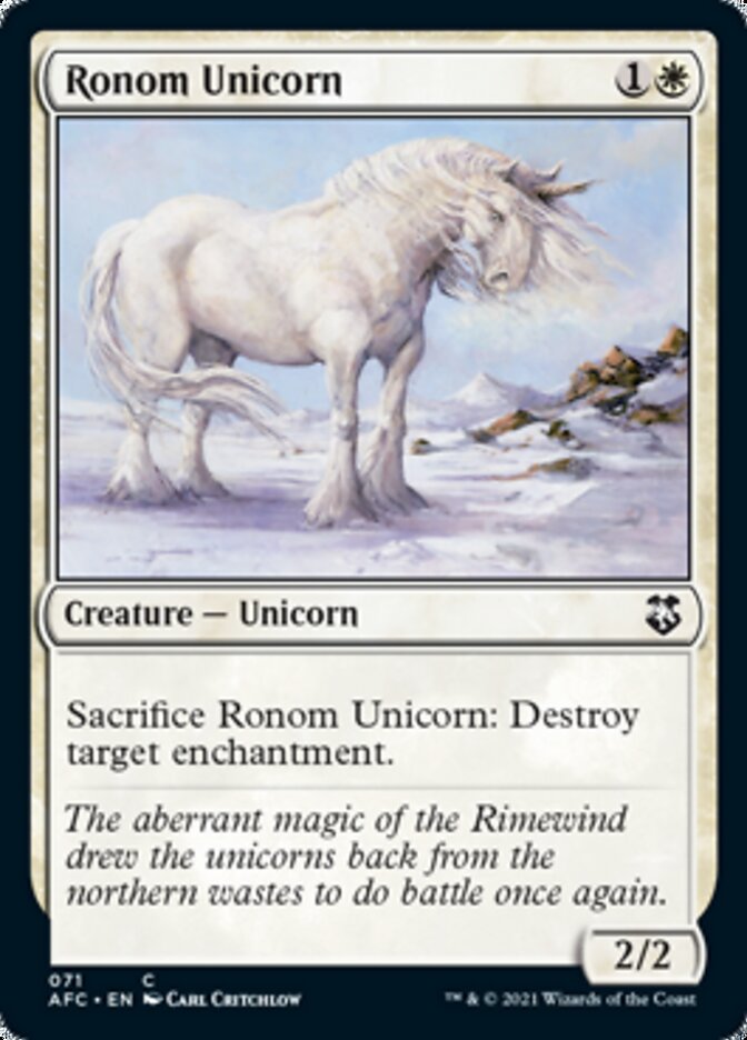 Ronom Unicorn [Dungeons & Dragons: Adventures in the Forgotten Realms Commander] | Eastridge Sports Cards & Games