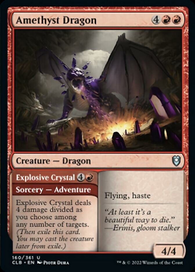 Amethyst Dragon // Explosive Crystal [Commander Legends: Battle for Baldur's Gate] | Eastridge Sports Cards & Games