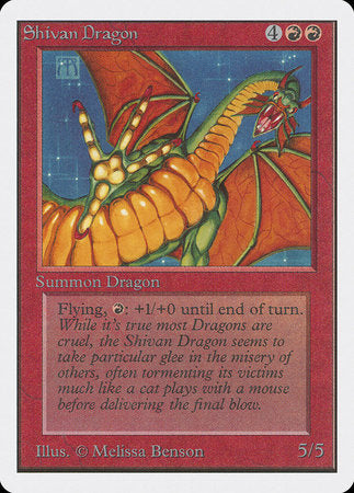 Shivan Dragon [Unlimited Edition] | Eastridge Sports Cards & Games