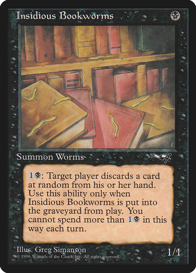 Insidious Bookworms (Multiple Worms) [Alliances] | Eastridge Sports Cards & Games