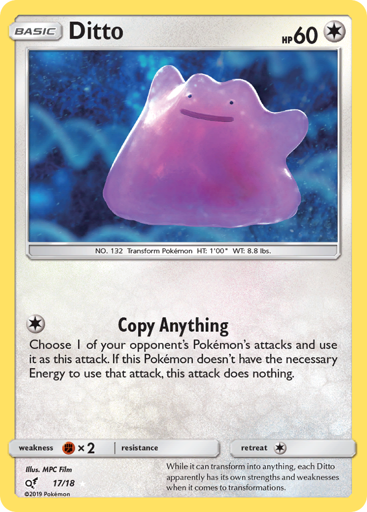 Ditto (17/18) [Sun & Moon: Detective Pikachu] | Eastridge Sports Cards & Games