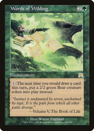 Words of Wilding [Onslaught] | Eastridge Sports Cards & Games